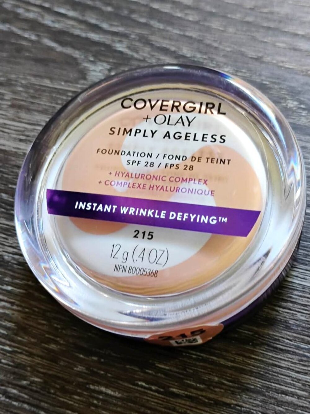 COVERGIRL Simply Ageless Instant Wrinkle Defying Foundation #215